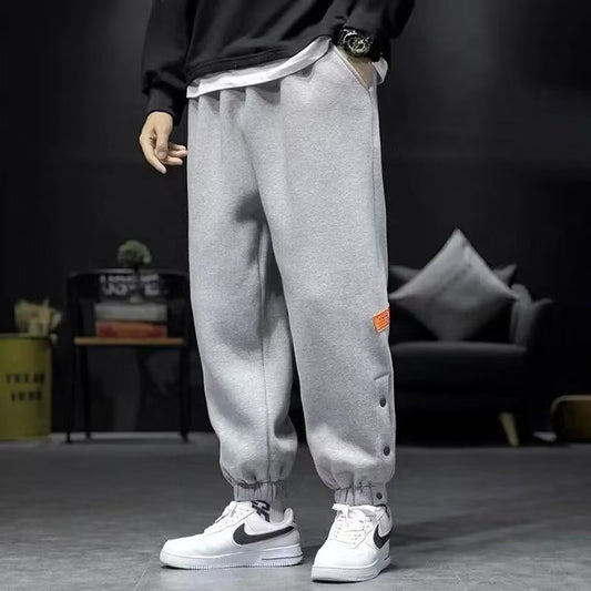 Autumn And Winter Velvet Padded Casual Pants